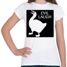 PRINTFASHION Gonosz nevetés - Női póló - Fehér női póló