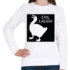 PRINTFASHION Gonosz nevetés - Női pulóver - Fehér