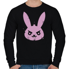 PRINTFASHION Gonosz nyuszi - Férfi pulóver - Fekete férfi pulóver, kardigán