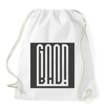 PRINTFASHION Good-bad - minden rosszban van valami jó - Sportzsák, Tornazsák - Fehér tornazsák