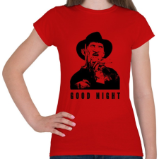 PRINTFASHION GOOD NIGHT - Női póló - Piros női póló