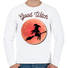 PRINTFASHION Good Witch - Férfi pulóver - Fehér férfi pulóver, kardigán