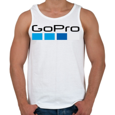 PRINTFASHION GoPro Logó - Férfi atléta - Fehér atléta, trikó