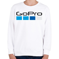 PRINTFASHION GoPro Logó - Gyerek pulóver - Fehér gyerek pulóver, kardigán