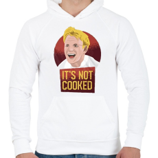 PRINTFASHION Gordon Ramsay - Férfi kapucnis pulóver - Fehér
