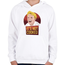 PRINTFASHION Gordon Ramsay - Gyerek kapucnis pulóver - Fehér