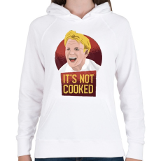 PRINTFASHION Gordon Ramsay - Női kapucnis pulóver - Fehér