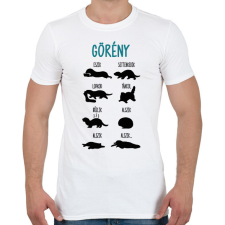 PRINTFASHION Görény - Férfi póló - Fehér férfi póló