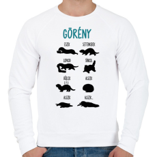 PRINTFASHION Görény - Férfi pulóver - Fehér