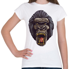PRINTFASHION Gorilla arc - Női póló - Fehér női póló