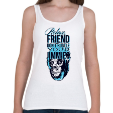 PRINTFASHION Gorilla arc - világos alaphoz - Női atléta - Fehér női trikó