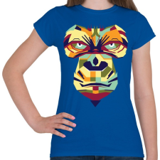 PRINTFASHION Gorilla art - Női póló - Királykék női póló