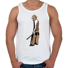 PRINTFASHION Gorilla baseball ütővel - Férfi atléta - Fehér