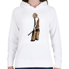 PRINTFASHION Gorilla baseball ütővel - Női kapucnis pulóver - Fehér női pulóver, kardigán