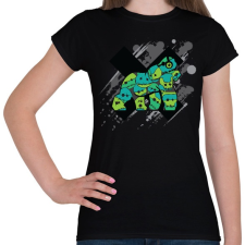 PRINTFASHION Gorilla Faces - Női póló - Fekete női póló
