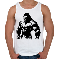 PRINTFASHION Gorilla  - Férfi atléta - Fehér atléta, trikó