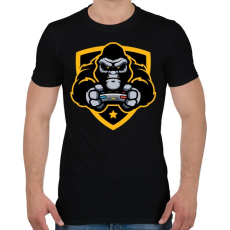 PRINTFASHION Gorilla Gamer - Férfi póló - Fekete