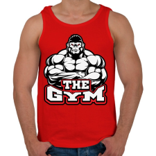 PRINTFASHION Gorilla GYM - Férfi atléta - Piros atléta, trikó