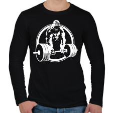 PRINTFASHION Gorilla gym - Férfi hosszú ujjú póló - Fekete férfi póló