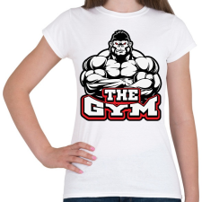 PRINTFASHION Gorilla GYM - Női póló - Fehér női póló