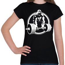 PRINTFASHION Gorilla gym - Női póló - Fekete női póló