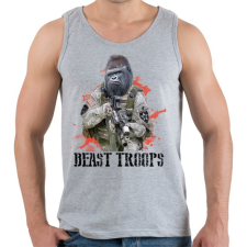 PRINTFASHION Gorilla hadsereg - Férfi atléta - Sport szürke atléta, trikó