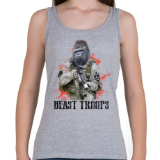 PRINTFASHION Gorilla hadsereg - Női atléta - Sport szürke