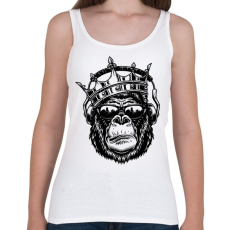 PRINTFASHION Gorilla king - Női atléta - Fehér
