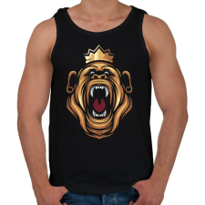 PRINTFASHION Gorilla király - Férfi atléta - Fekete atléta, trikó