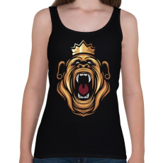 PRINTFASHION Gorilla király - Női atléta - Fekete