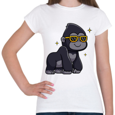 PRINTFASHION gorilla - Női póló - Fehér női póló