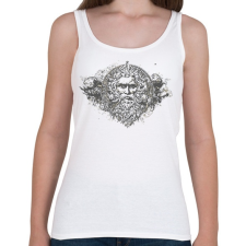 PRINTFASHION Görög isten - Női atléta - Fehér női trikó