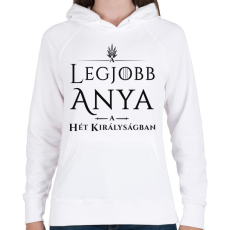 PRINTFASHION got-legjobb-anya-black - Női kapucnis pulóver - Fehér