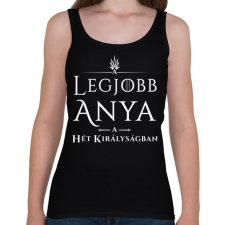 PRINTFASHION got-legjobb-anya-white - Női atléta - Fekete női trikó