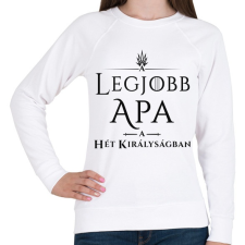 PRINTFASHION got-legjobb-apa-black - Női pulóver - Fehér női pulóver, kardigán