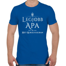 PRINTFASHION got-legjobb-apa-white - Férfi póló - Királykék férfi póló