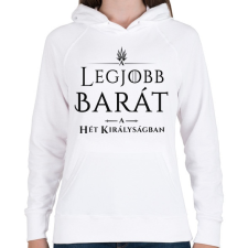 PRINTFASHION got-legjobb-barat-black - Női kapucnis pulóver - Fehér női pulóver, kardigán