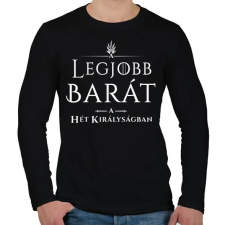 PRINTFASHION got-legjobb-barat-white - Férfi hosszú ujjú póló - Fekete férfi póló