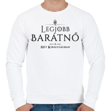 PRINTFASHION got-legjobb-baratno-black - Férfi pulóver - Fehér férfi pulóver, kardigán