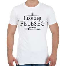 PRINTFASHION got-legjobb-feleseg-black - Férfi póló - Fehér