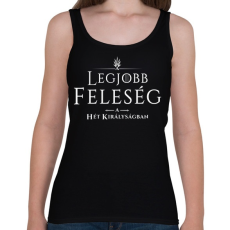 PRINTFASHION got-legjobb-feleseg-white - Női atléta - Fekete