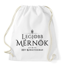 PRINTFASHION got-legjobb-mernok-black - Sportzsák, Tornazsák - Fehér tornazsák