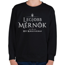 PRINTFASHION got-legjobb-mernok-white - Gyerek pulóver - Fekete gyerek pulóver, kardigán