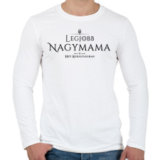 PRINTFASHION got-legjobb-nagymama-black - Férfi hosszú ujjú póló - Fehér férfi póló