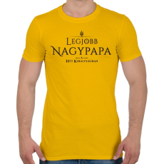 PRINTFASHION got-legjobb-nagypapa-black - Férfi póló - Sárga