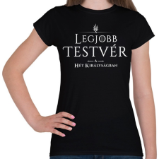 PRINTFASHION got-legjobb-testver-white - Női póló - Fekete női póló