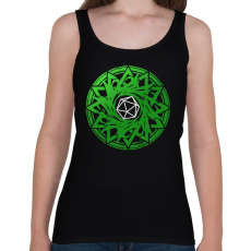 PRINTFASHION Goth kör (Zöld) - Női atléta - Fekete