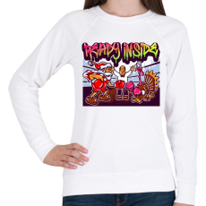 PRINTFASHION Graffiti - Karácsony - Női pulóver - Fehér