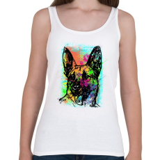 PRINTFASHION Graffiti - Németjuhász - Női atléta - Fehér