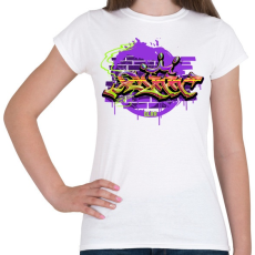 PRINTFASHION Graffiti - Női póló - Fehér